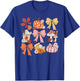 Coquette Bow Pumpkin Season Thanksgiving Autumn Fall Leaves T-Shirt - T-Shirt | Royal