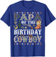 Papa Of The Birthday Cowboy Rodeo Papa T-Shirt - T-Shirt | Royal