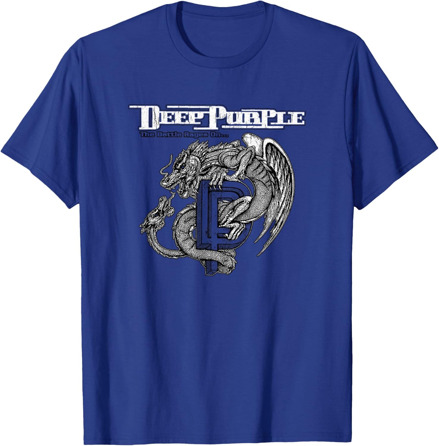 Deep Purple Official Battle Rages On - Grey, -Adults, Short Sleeve, Classic Fit, , Small T-Shirt - T-Shirt | Royal