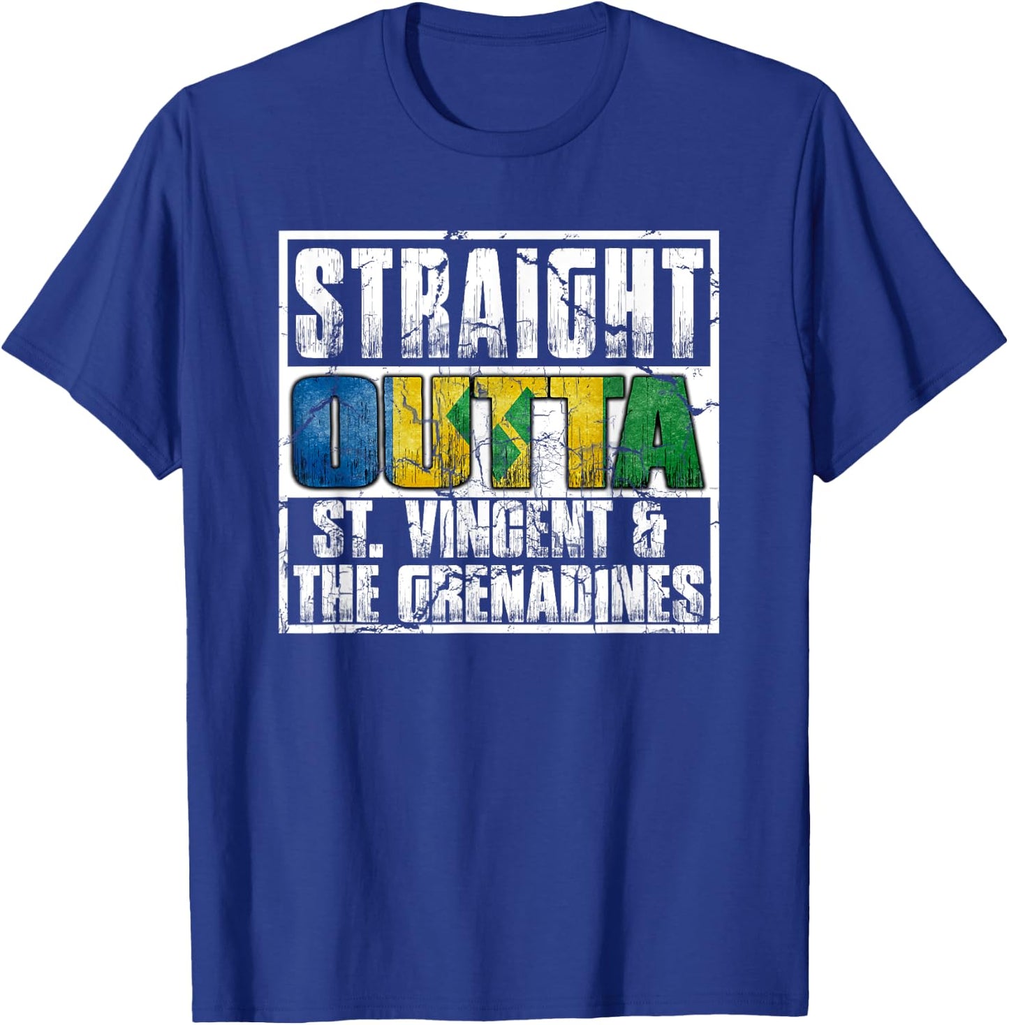 Straight Outta St Vincent and the Grenadines T-Shirt - T-Shirt | Royal