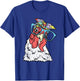 Chicken Puzzle Piece Autism Awareness Autistic Warrior T-Shirt - T-Shirt | Royal