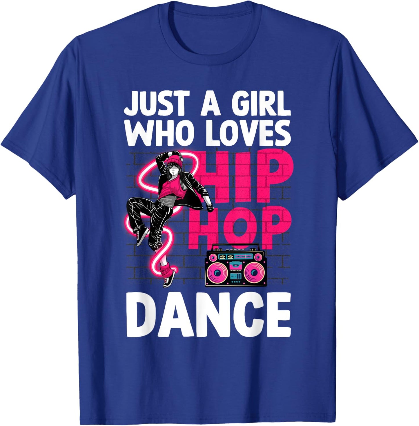 Cool Hip Hop Art Teen Girls Hiphop Dancing Hip Hop T-Shirt - T-Shirt | Royal