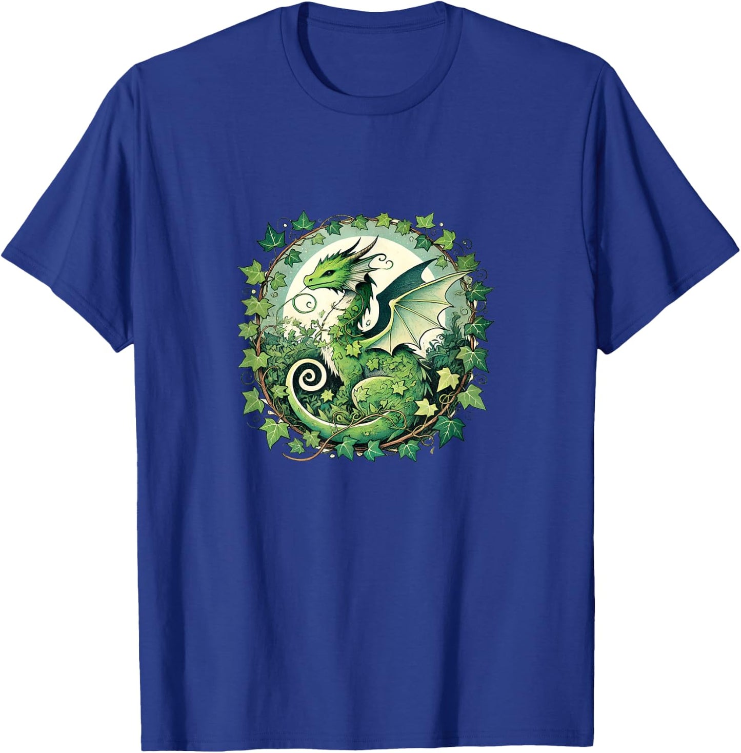 Green Ivy Dragon Nature lovers english ivy dragons T-Shirt - T-Shirt | Royal