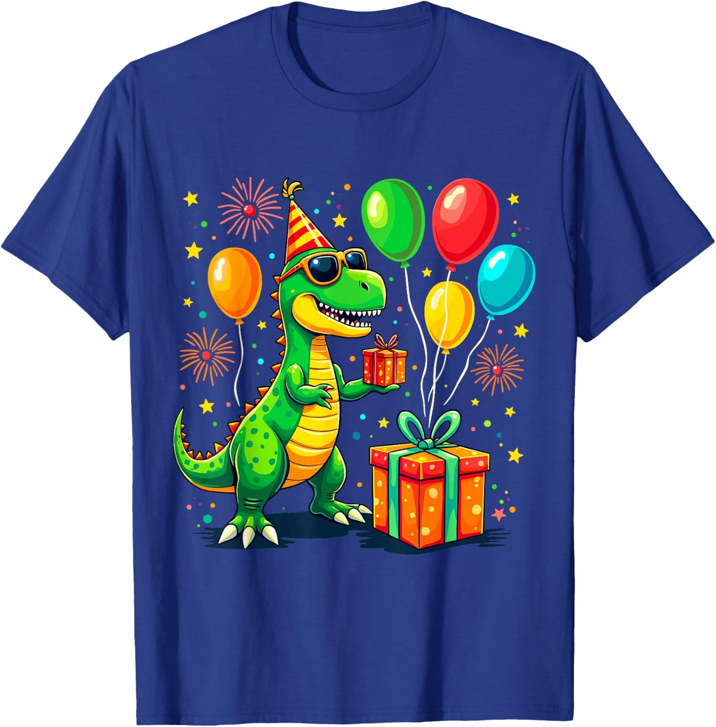 T-Rex Birthday Party Dinosaur T-Shirt - T-Shirt | Royal