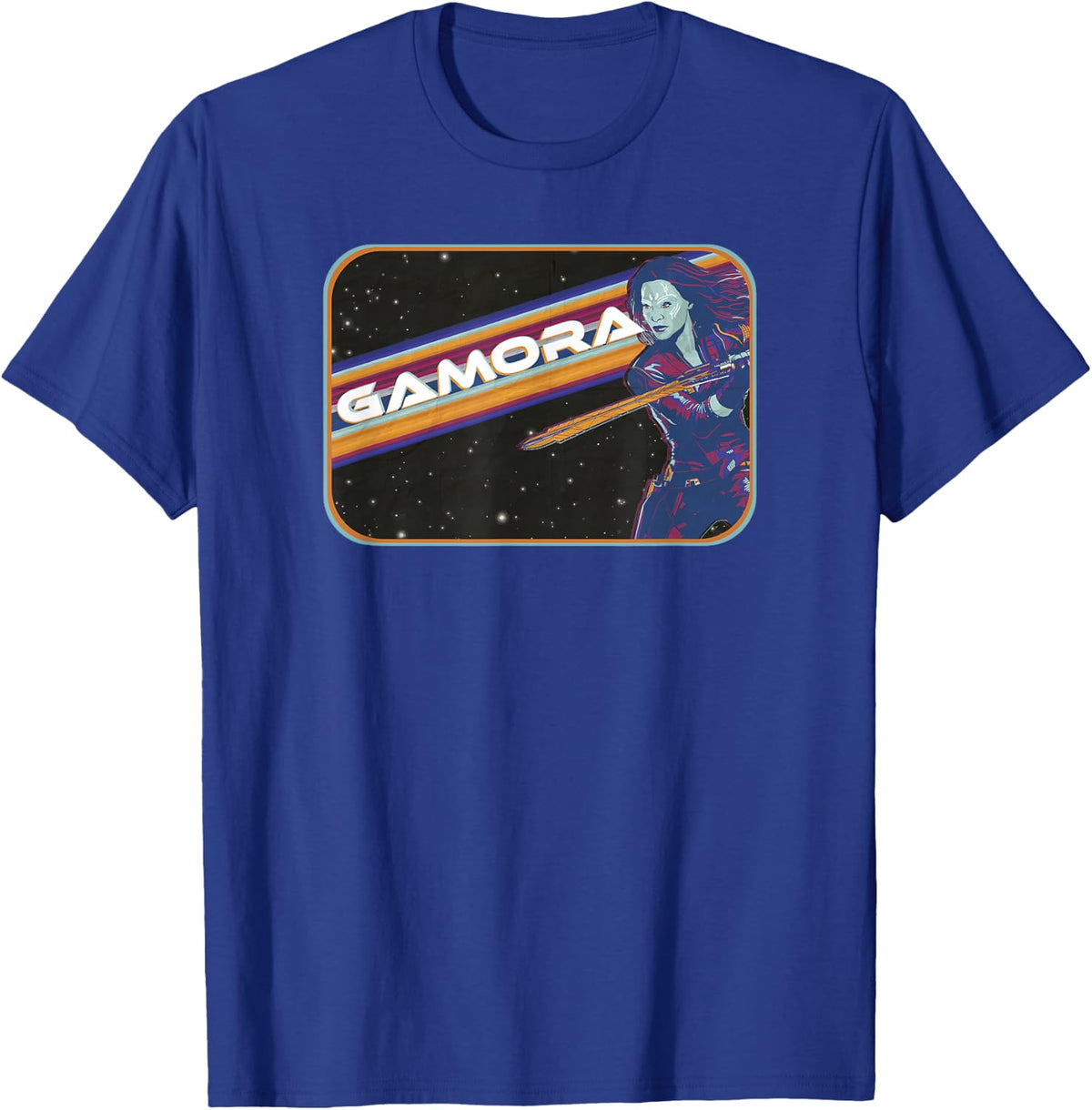 Marvel Guardians of the Galaxy Vol. 3 Vintage Space Gamora T-Shirt - T-Shirt | Royal