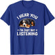 Napping Hear You Not Listening Bernese Mountain Dog Lover Men Women Girls Kids T-Shirt - T-Shirt | Royal