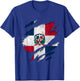 Coat of Arms Republica Dominicana Rip Reveal Dominican Flag T-Shirt - T-Shirt | Royal
