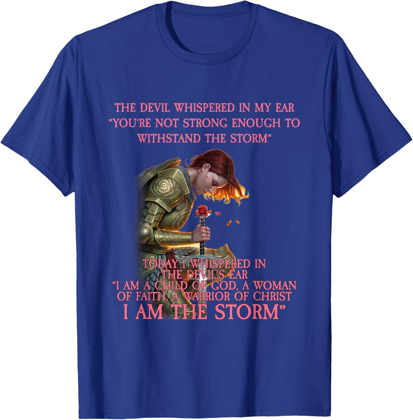 I Am A Child Of God A Woman Of Faith Cute Gift T-Shirt - T-Shirt | Royal