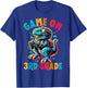 Dinosaur video games back to School 3rd grade boys Game on T-Shirt - T-Shirt | Royal