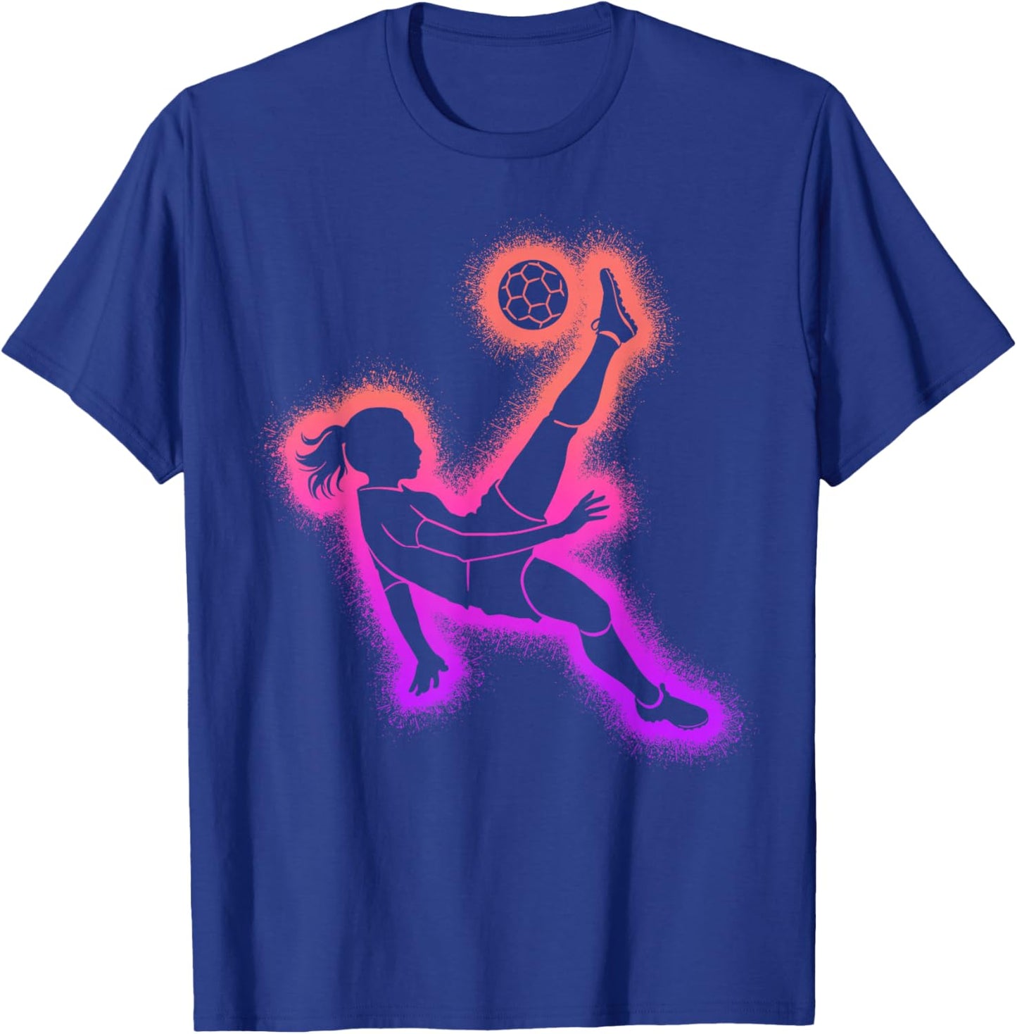 Soccer Player Girl Kids Women Soccer Girls T-Shirt - T-Shirt | Royal