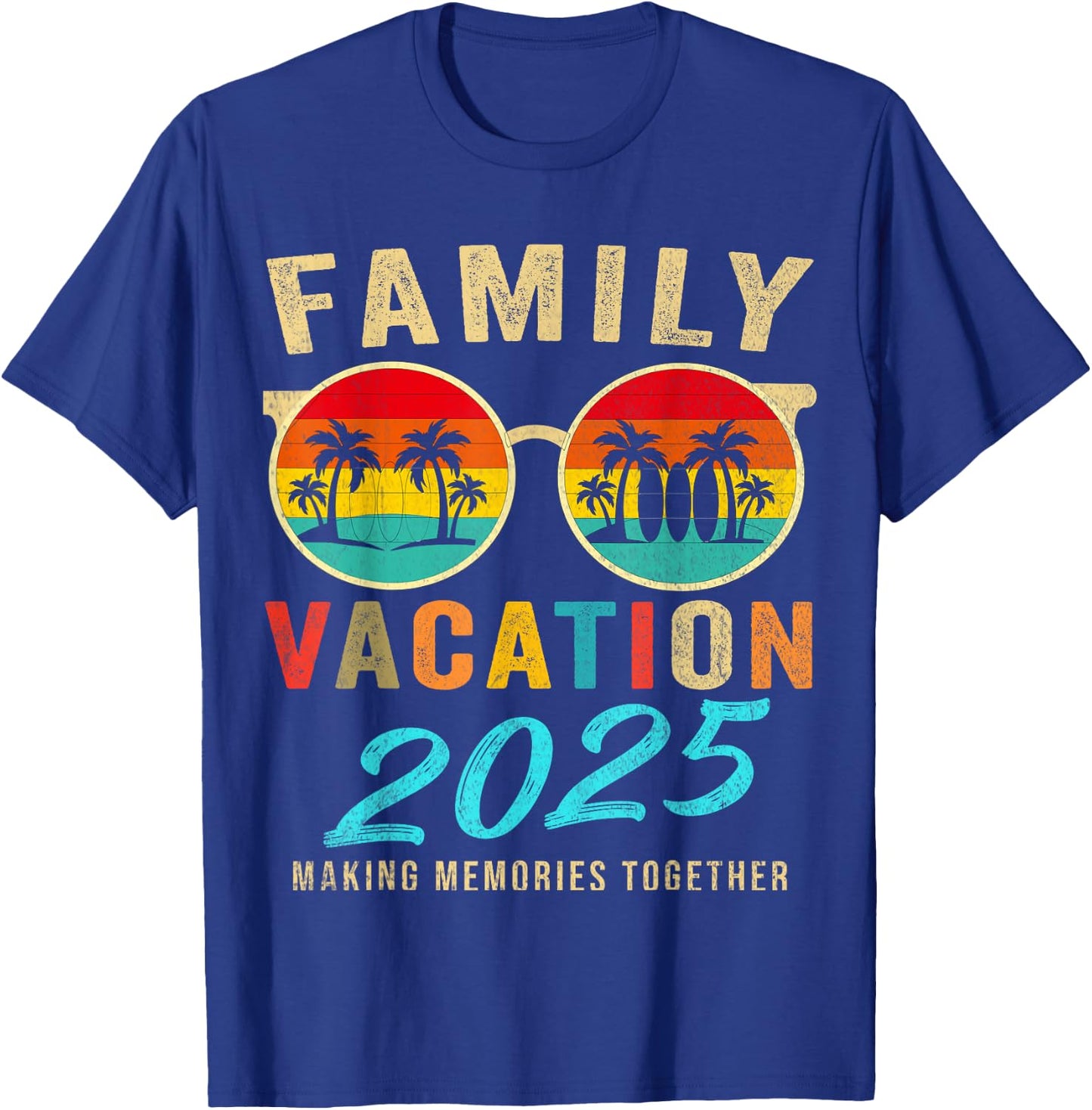 Family Vacation 2025 Beach Matching Summer Vacation 2025 T-Shirt - T-Shirt | Royal