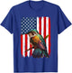 Hummingbird American Flag Bird Lover 4th Of July Men Women T-Shirt - T-Shirt | Royal