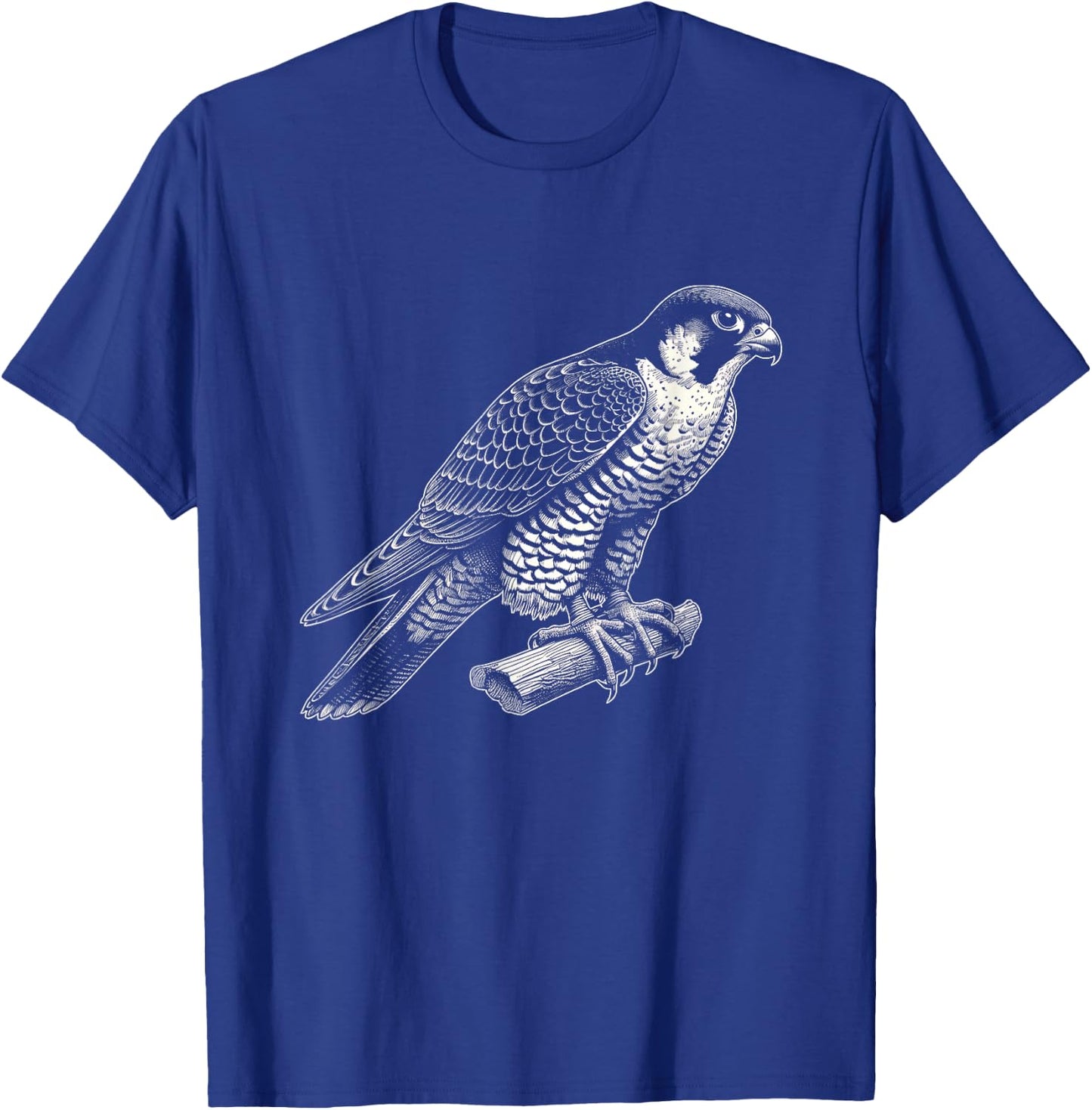 Peregrine Falcon Lover Theme Designs Peregrine Falcon Bird Graphic Artwork Design T-Shirt - T-Shirt | Royal