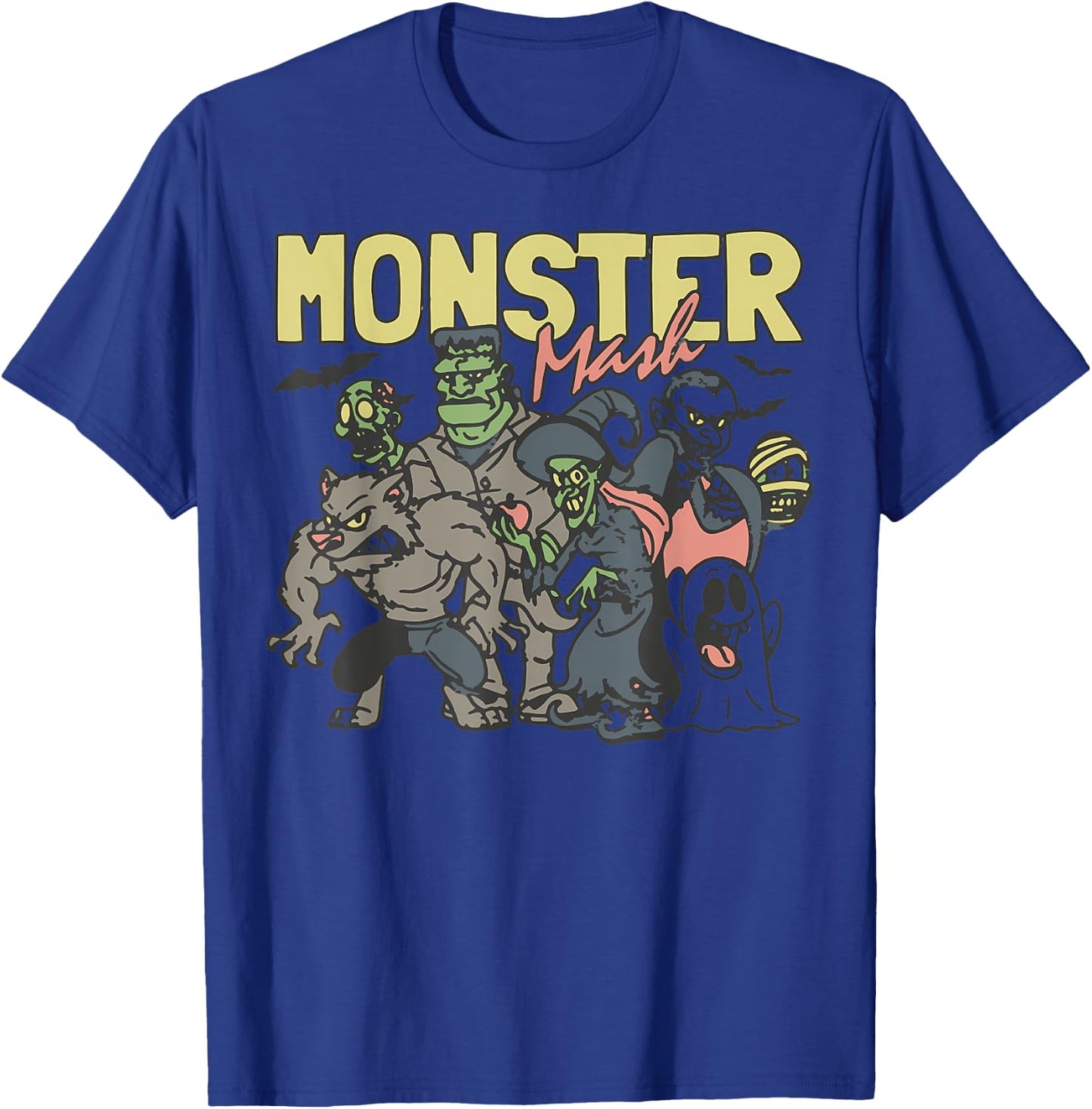 Monster Mash Vintage Ghost Halloween T-Shirt - T-Shirt | Royal