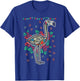Sugar Skull Flamingo Dia De Muertos Mexican Halloween Bird T-Shirt - T-Shirt | Royal