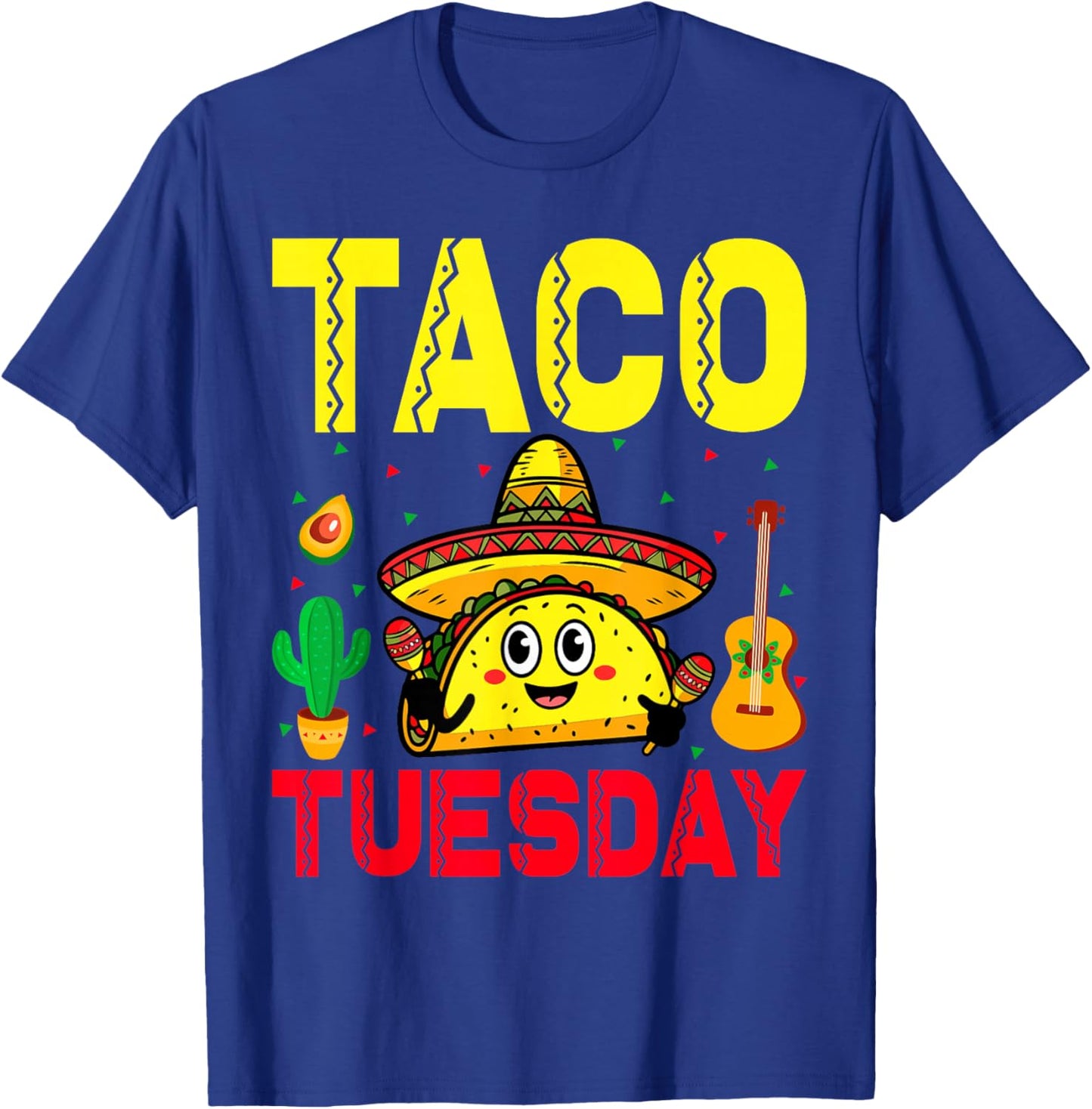 Funny Mexican Taco Lover Taco Tuesday Foodie Mexico Taco T-Shirt - T-Shirt | Royal