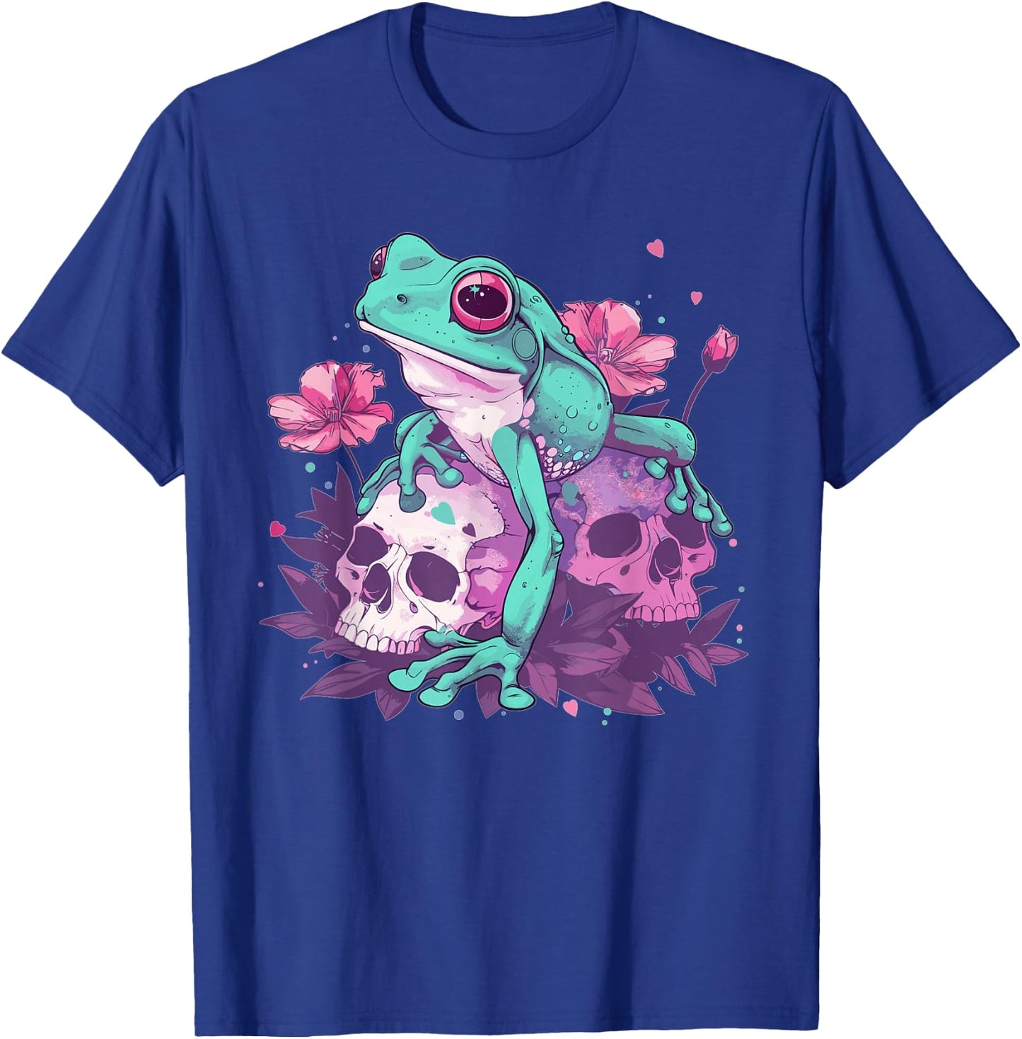 Cute Pastel Goth Frog , Small, Black T-Shirt - T-Shirt | Royal
