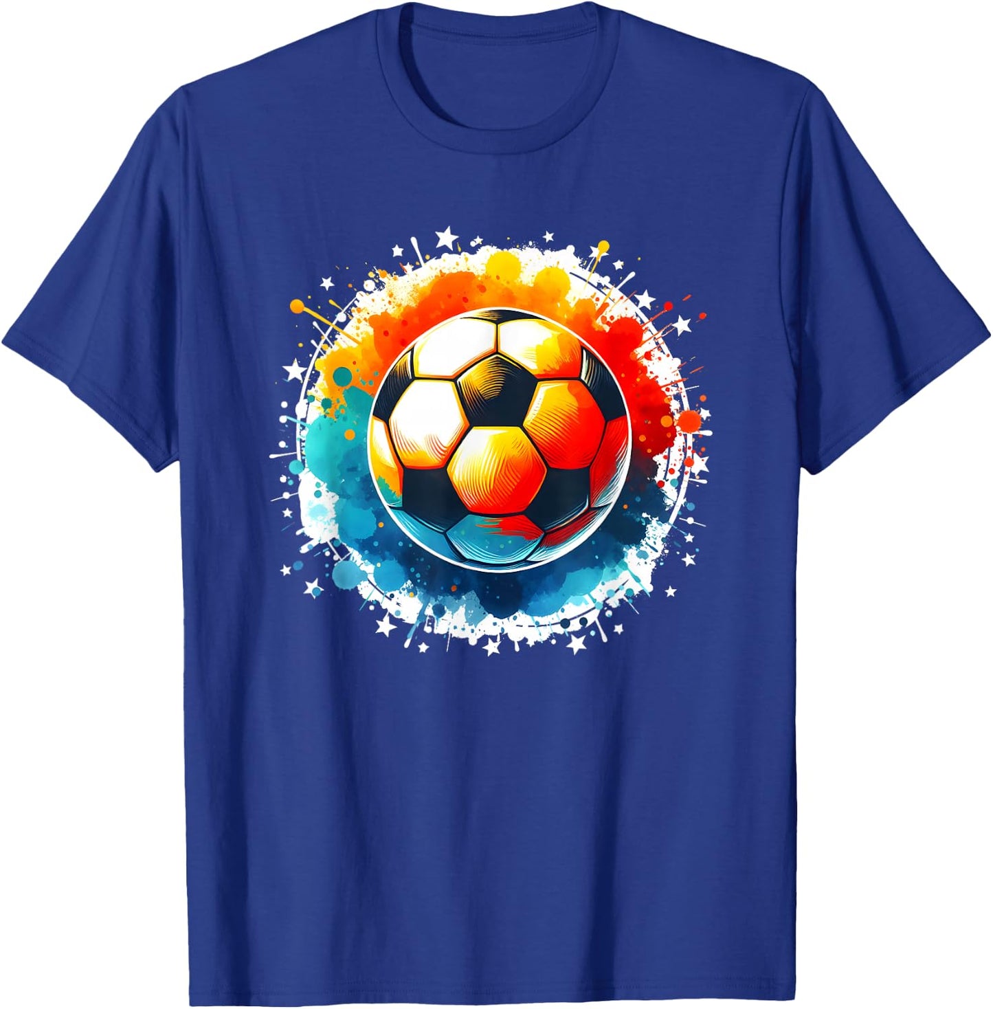 Soccer Player Boys Kids Men Youth Soccer T-Shirt - T-Shirt | Royal
