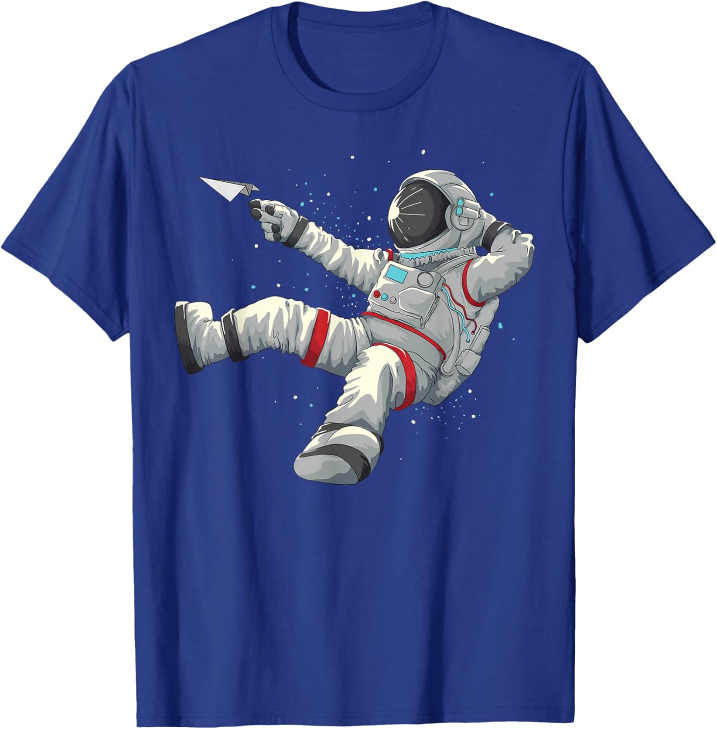 Astronaut Design Boys Kids Galaxy Outer Space Themed T-Shirt - T-Shirt | Royal