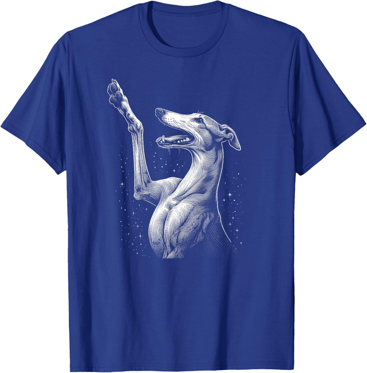 Greyhound Art Design and Men T-Shirt - T-Shirt | Royal