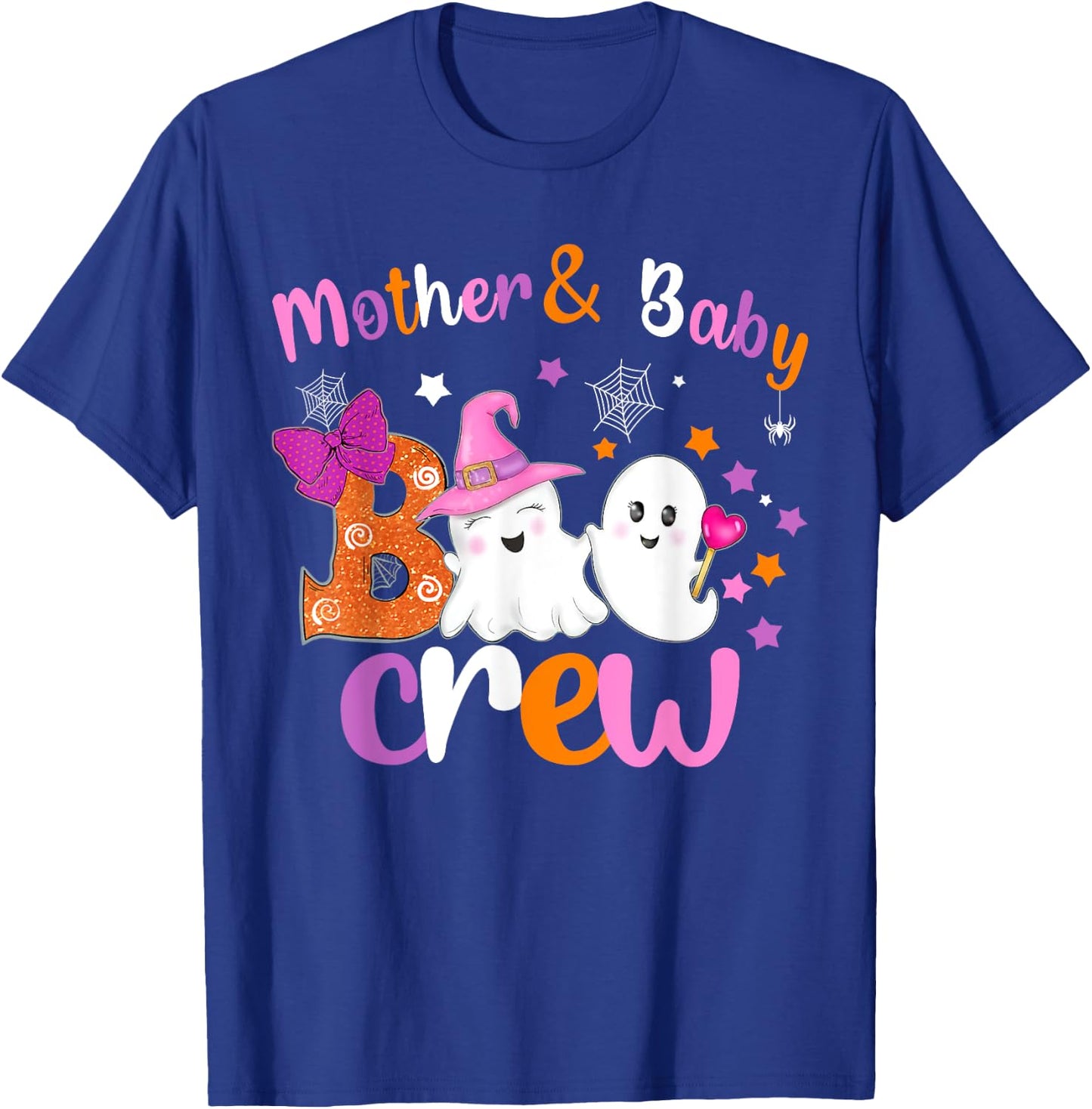 Mother & baby Boo Crew Halloween matching shirts Halloween T-Shirt - T-Shirt | Royal