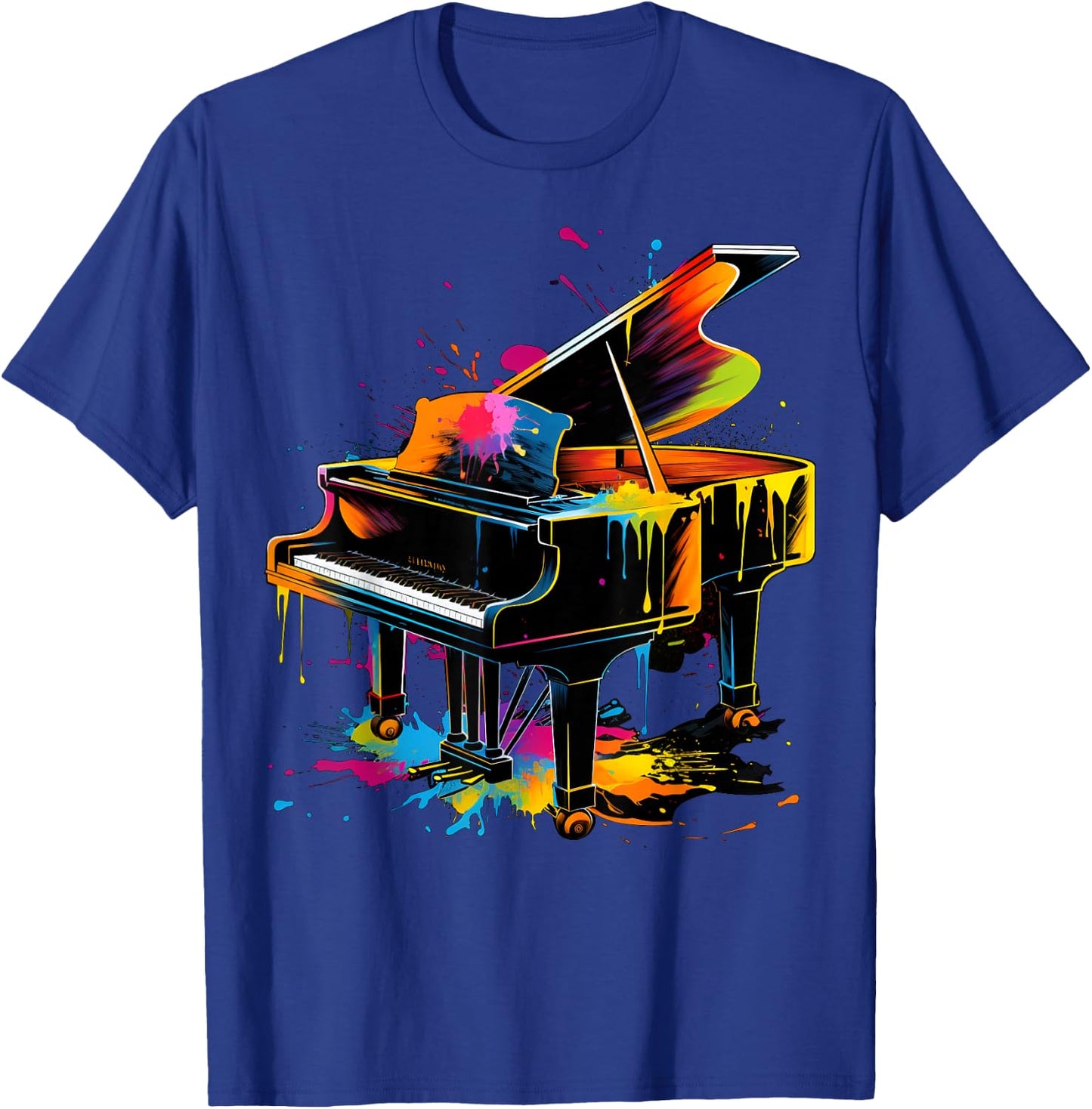 Men, Women and Kids Piano T-Shirt - T-Shirt | Royal