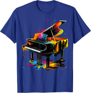 Men, Women and Kids Piano T-Shirt - T-Shirt | Royal