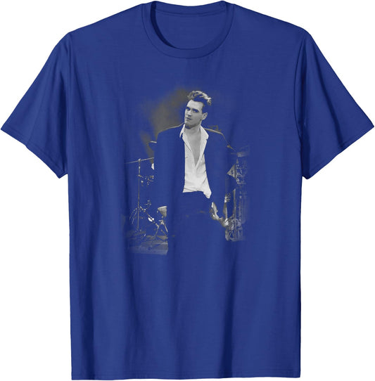 The Smiths Morrissey Live Pose by Stephen Wright T-Shirt - T-Shirt | Royal