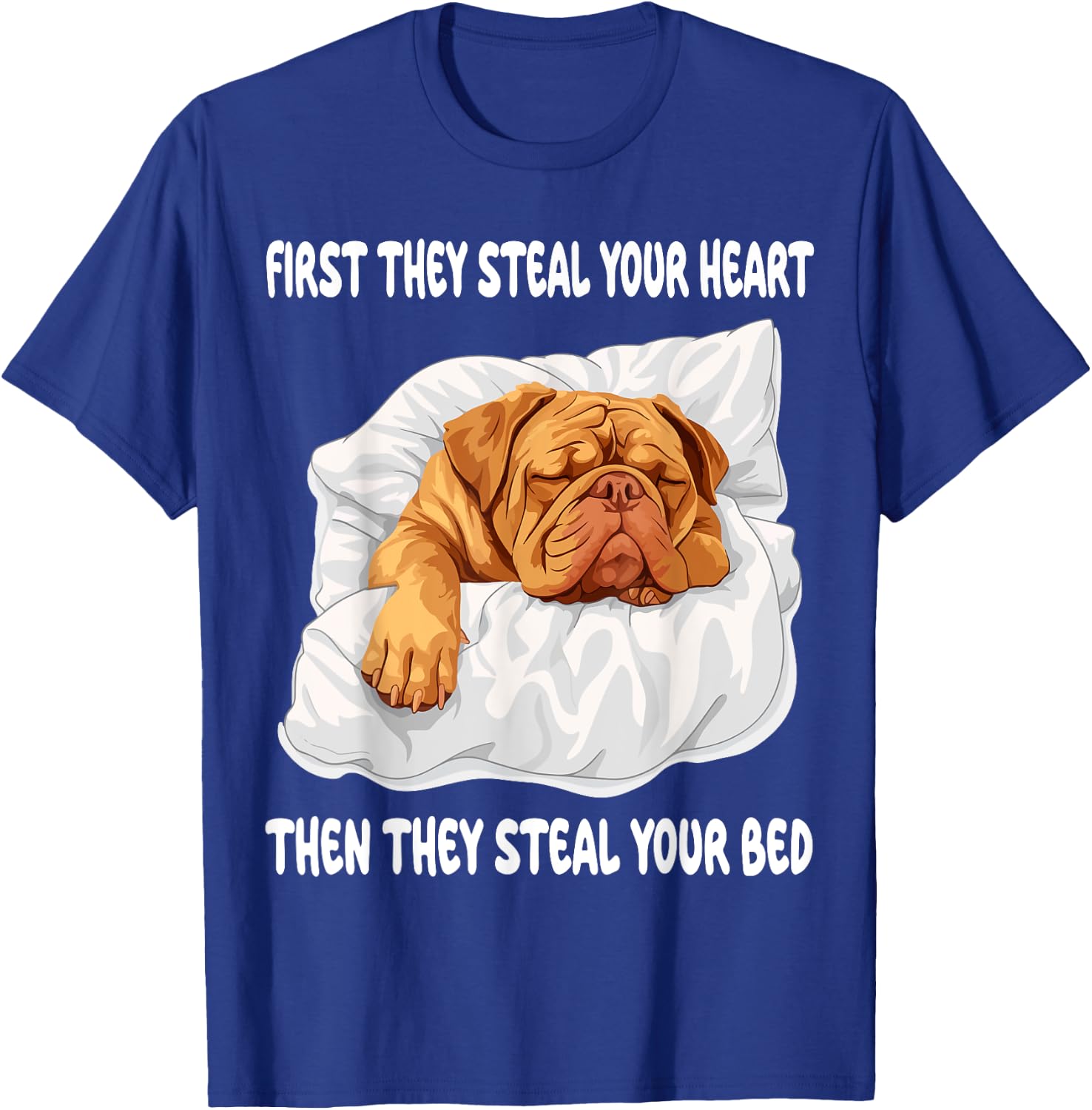 Dogue De Bordeaux Sleeping Pajamas Nightgown T-Shirt - T-Shirt | Royal