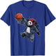 Basketball Slam Dunk Panda Bear Artwork Basketball Lover T-Shirt - T-Shirt | Royal