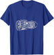 Jet Engine Blueprint Amazing - Engineers / Mechanics T-Shirt - T-Shirt | Royal