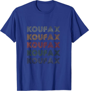 Love Heart Koufax Grunge Vintage Style Black Koufax T-Shirt - T-Shirt | Royal