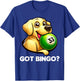 Funny Got Bingo? Cute Dog Bingo Night T-Shirt - T-Shirt | Royal