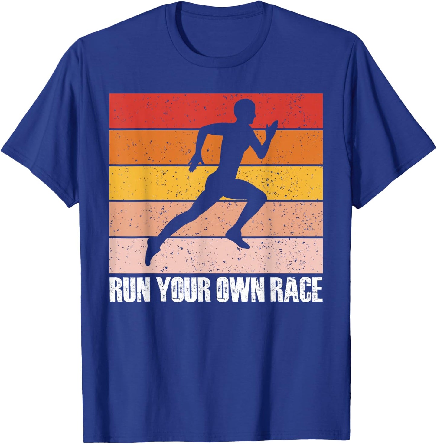 Run Your Own Race Vintage T-Shirt - T-Shirt | Royal