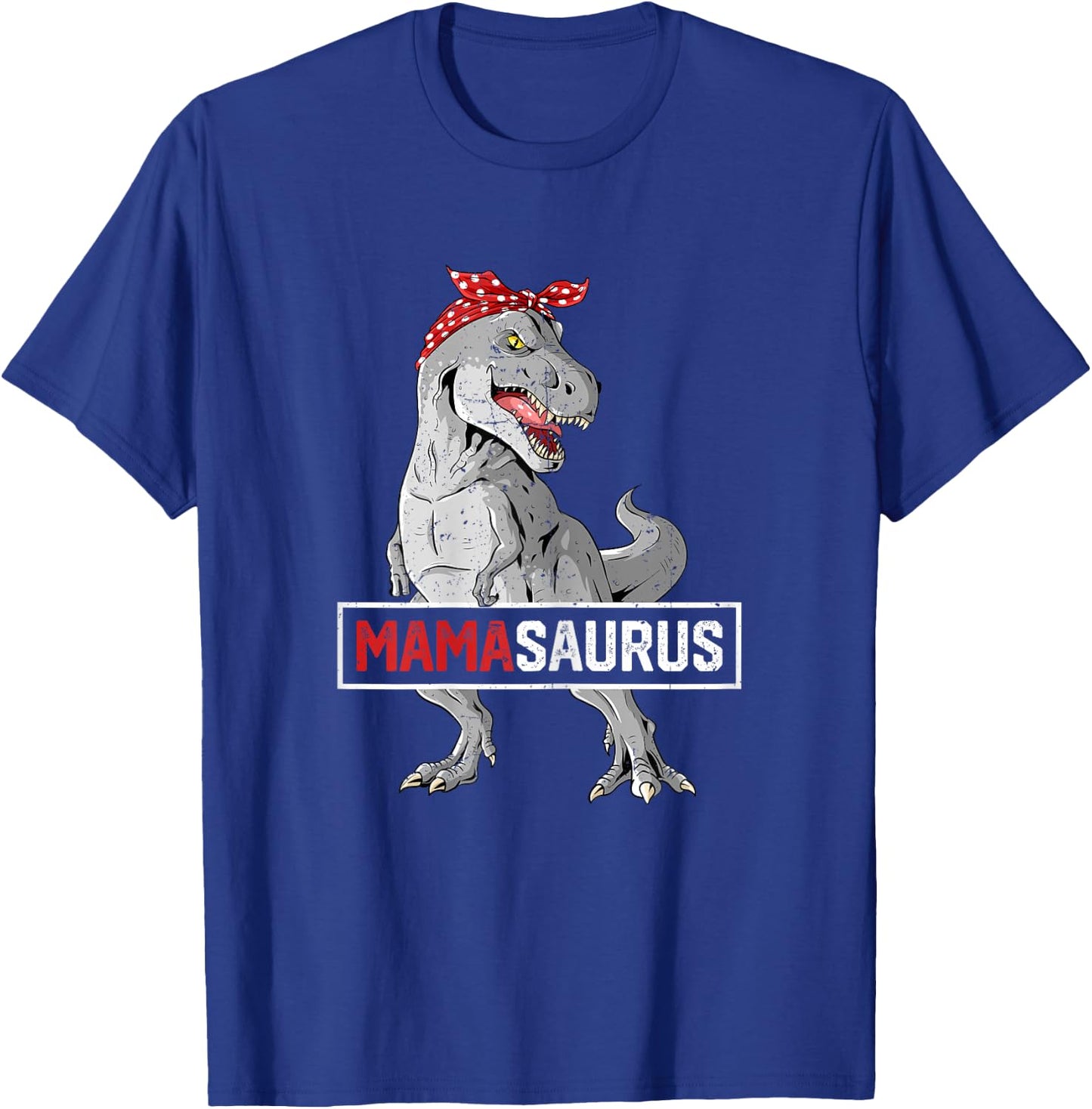 Mamasaurus T Rex Birthday Dinosaur Mommy Family Matching T-Shirt - T-Shirt | Royal