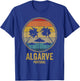 Algarve Portugal Retro Vintage Sunset 80s Beach Distressed Men Women T-Shirt - T-Shirt | Royal
