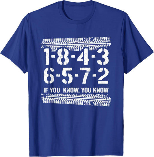 1-8-4-3-6-5-7-2 If You Know 18436572 Firing Order Big Block T-Shirt - T-Shirt | Royal