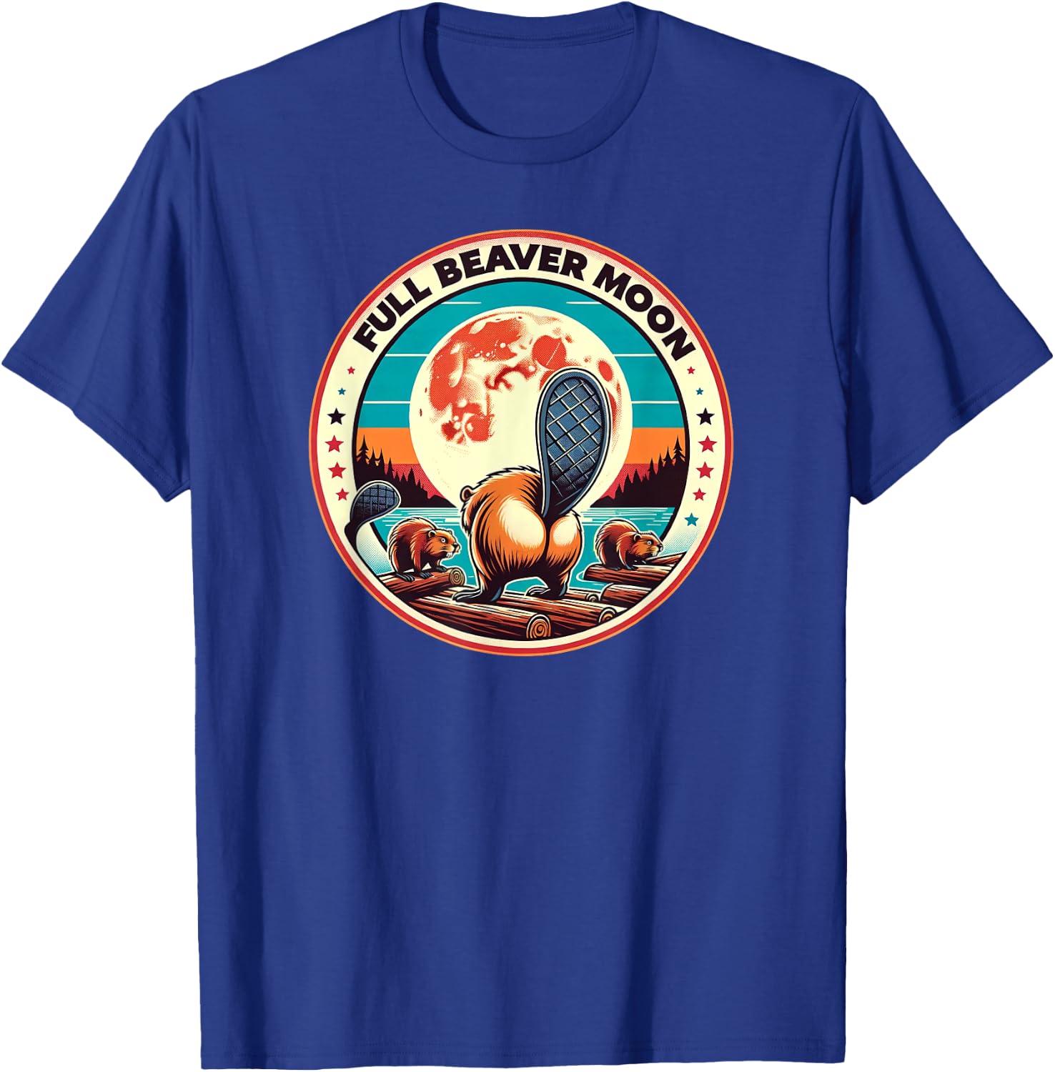 Full Beaver Moon T-Shirt - T-Shirt | Royal