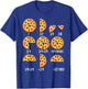 Pizza Slice Fraction Math Teacher Back To School Educational T-Shirt - T-Shirt | Royal