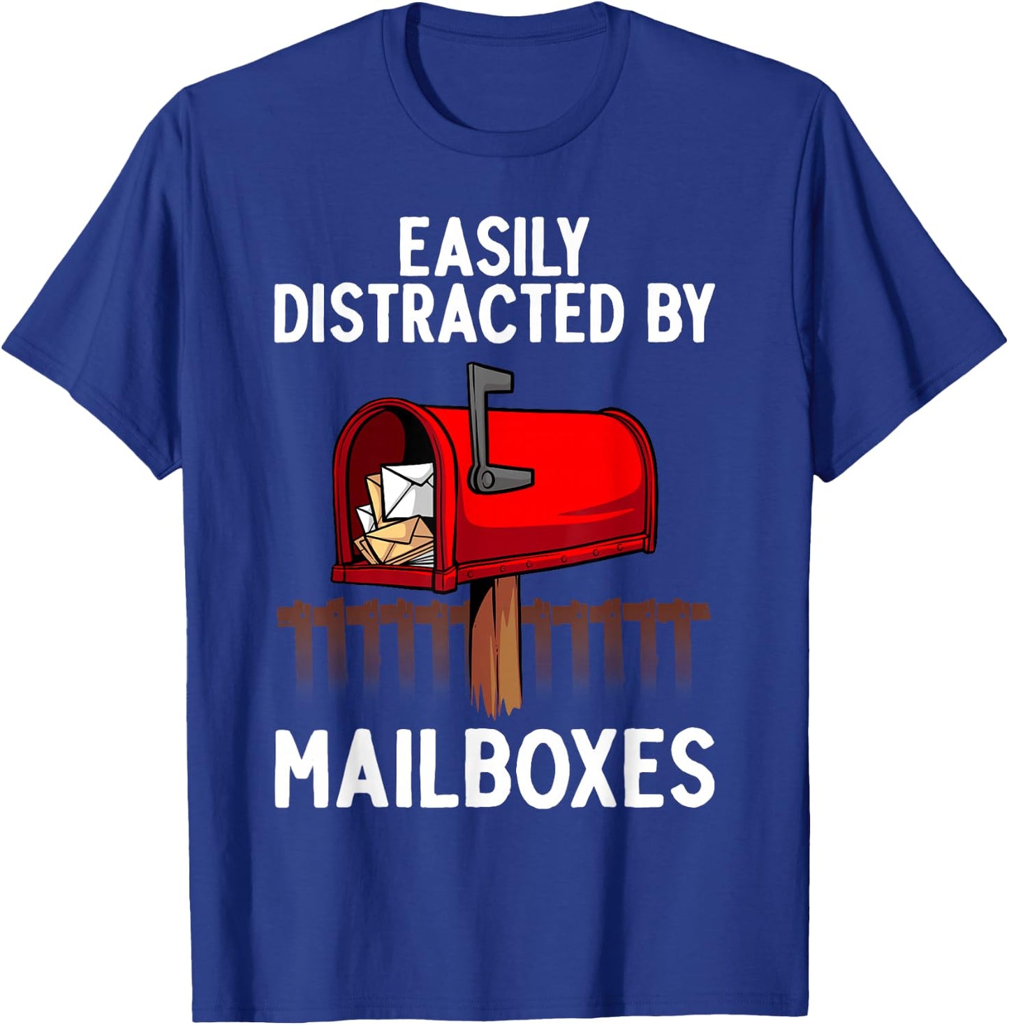 Funny Mailman Art Women Postal Worker Office Mailman T-Shirt - T-Shirt | Royal