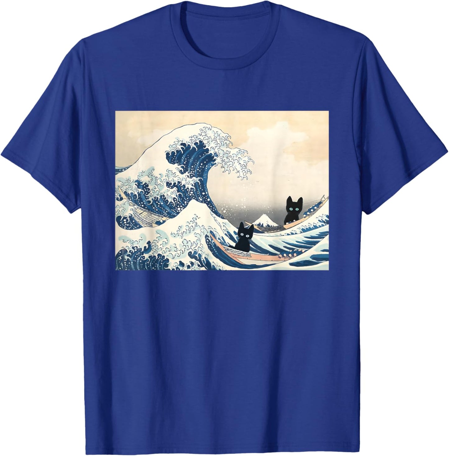 Black Cats Wave of Blue For Kamala 2024 Funny T-Shirt - T-Shirt | Royal