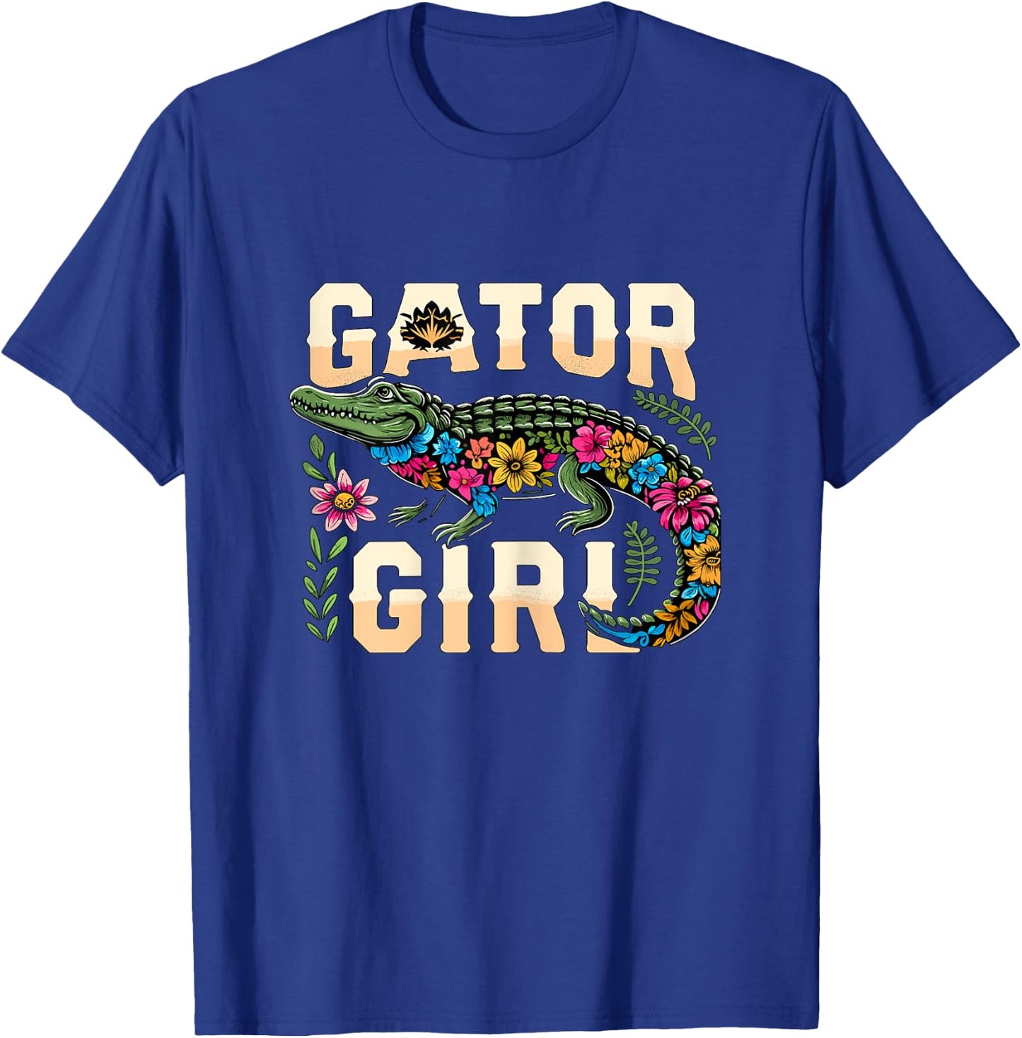 Gator Girl Alligator Crocodile T-Shirt - T-Shirt | Royal