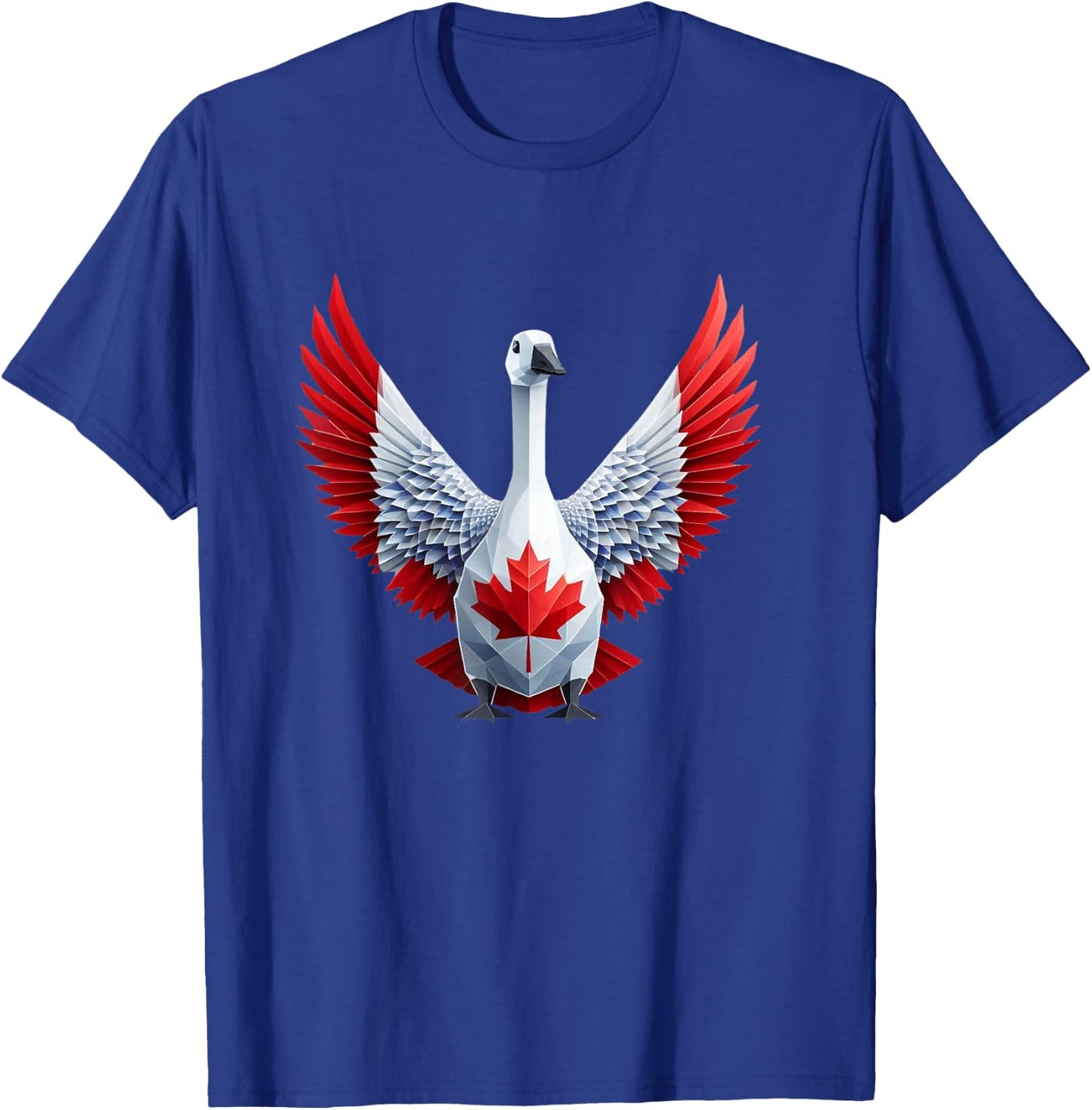 Canada Day Maple Leaf Canadian Goose For Friends Family T-Shirt - T-Shirt | Royal