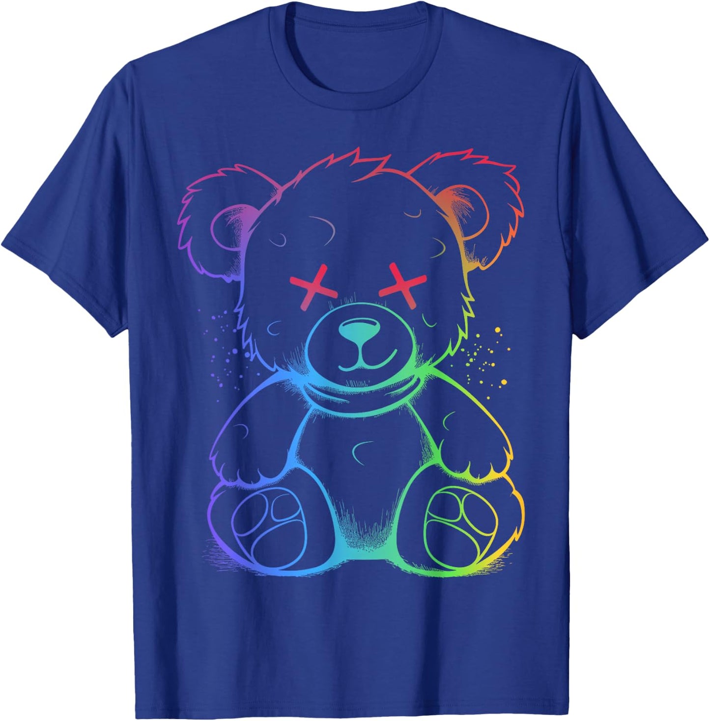Evil Teddy Bear Dark Scary Fantasy Gothic Teddy Cuddling T-Shirt - T-Shirt | Royal