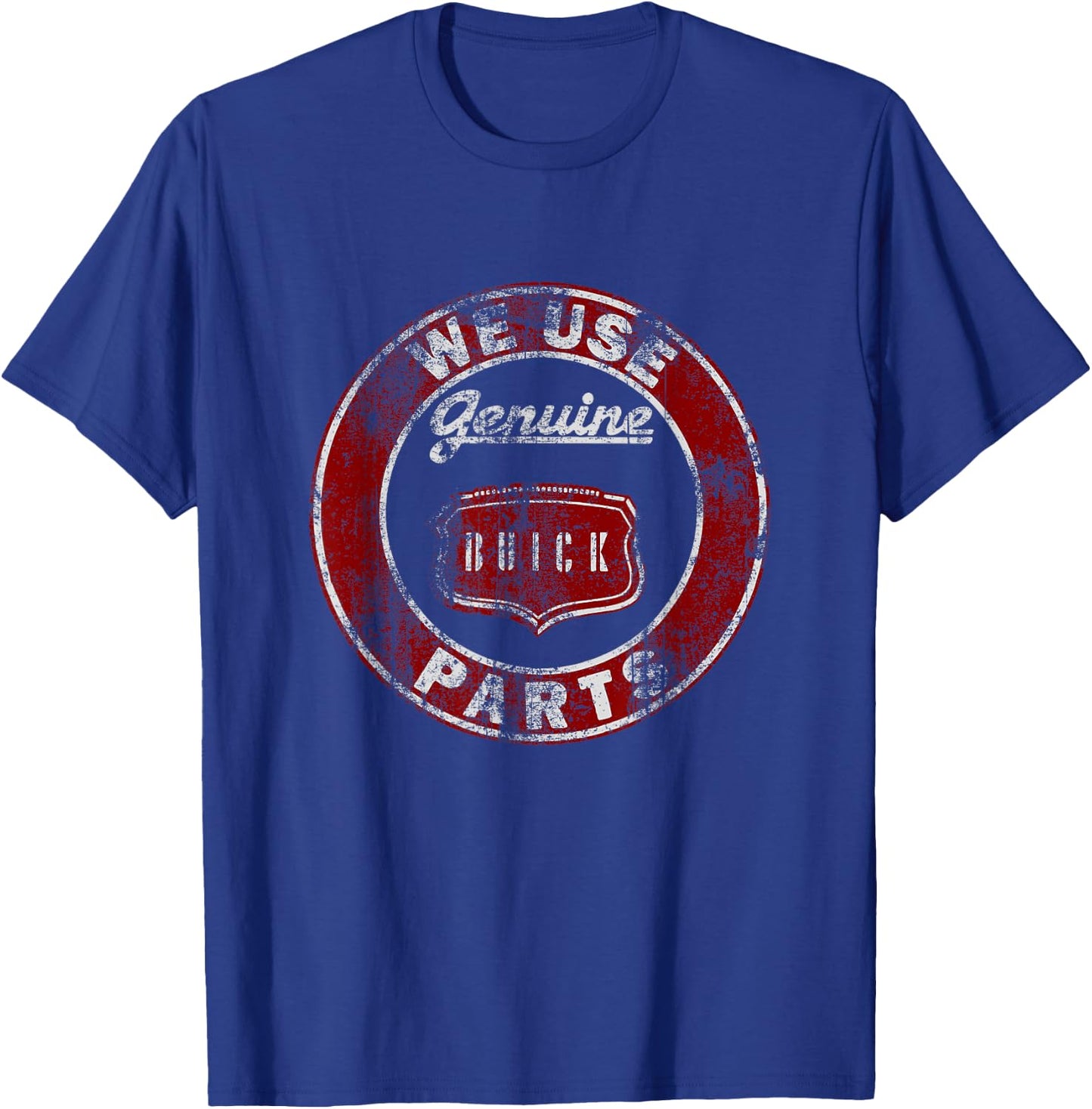 TNT We Use Genuine Buick Parts Grey -Adults T-Shirt - T-Shirt | Royal