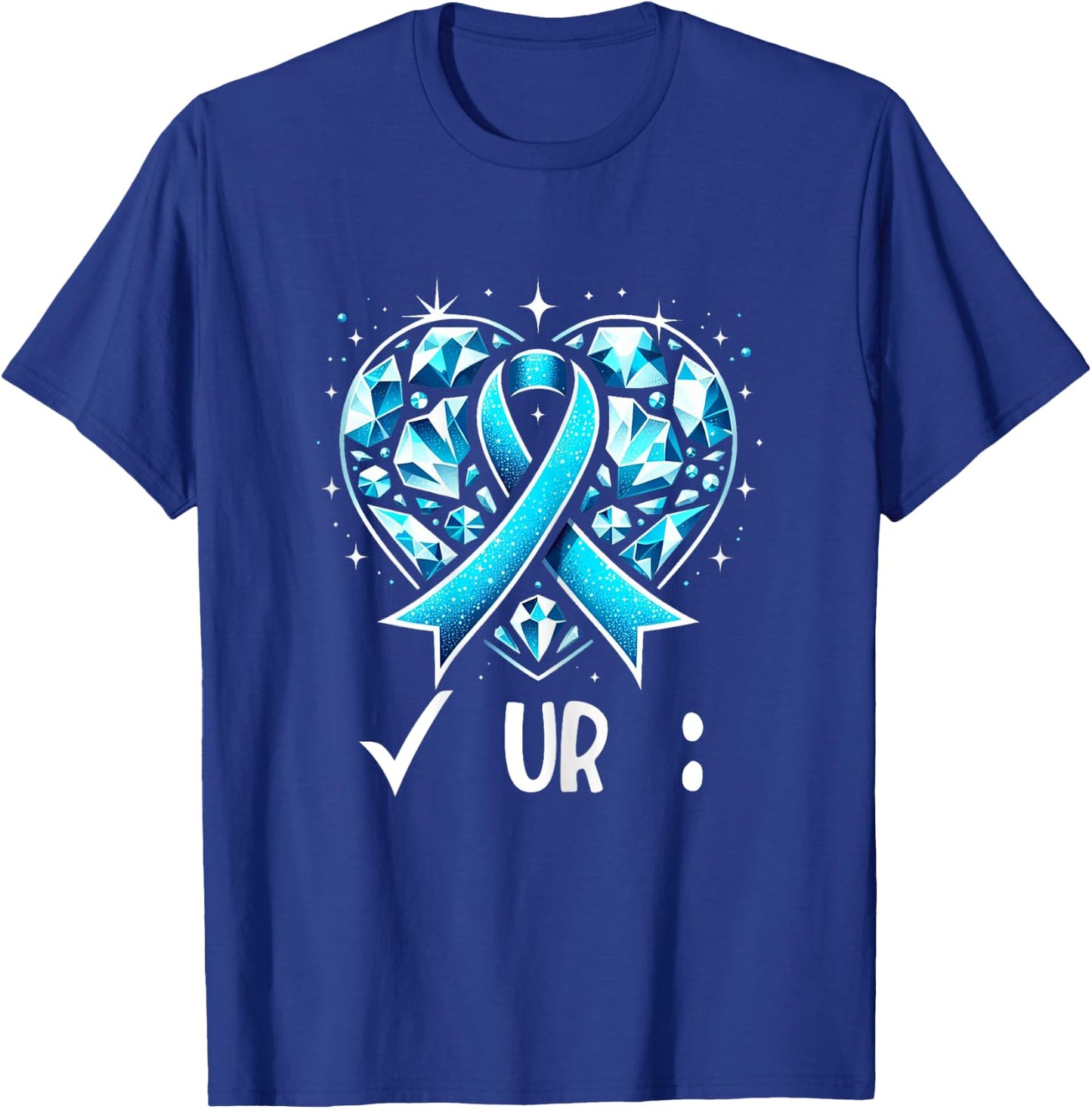 New Colorectal Cancer Awareness Colonscopy Check Your Colon T-Shirt - T-Shirt | Royal