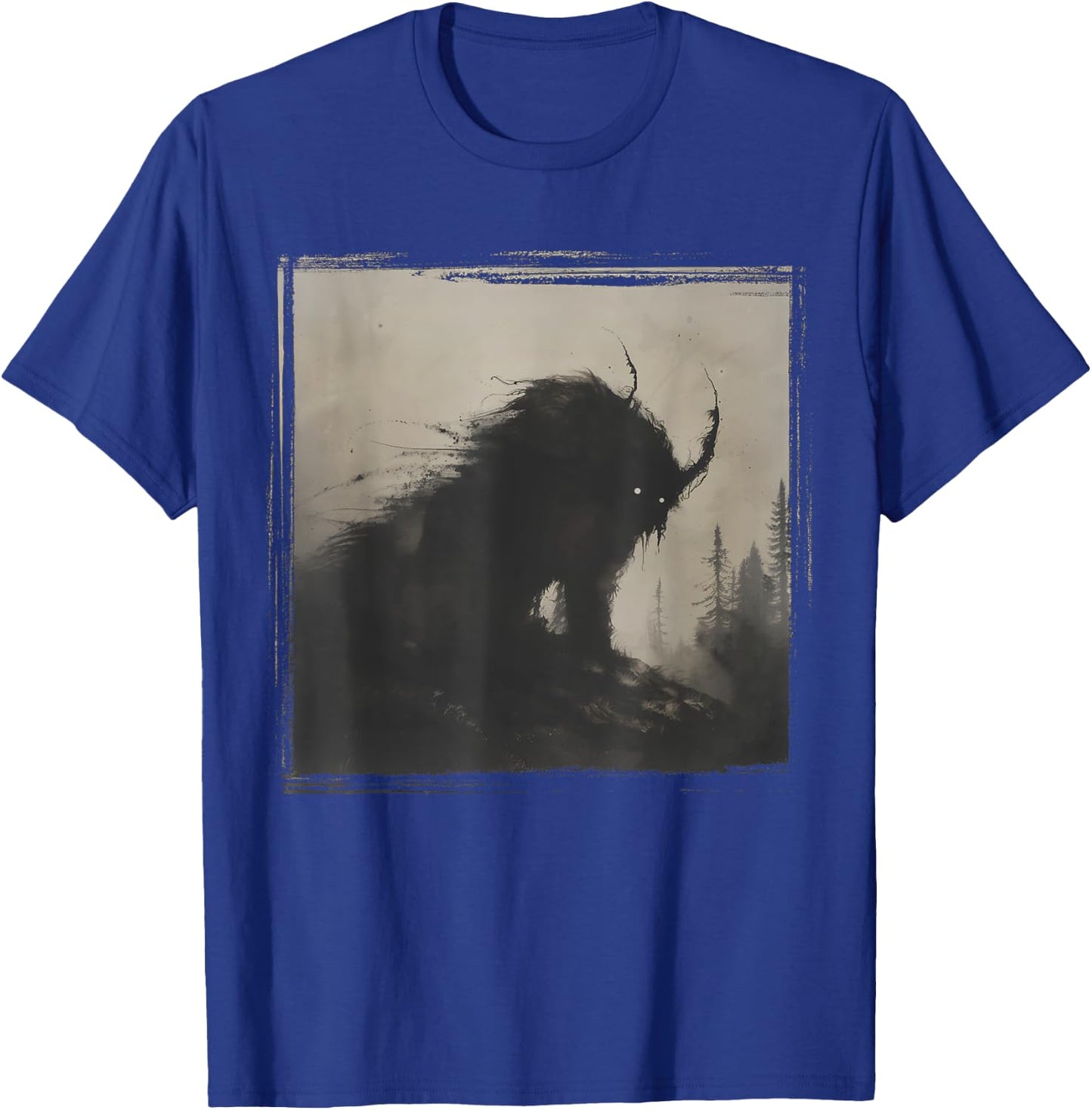 Dark Horror Nightmare Demonic Monster Gothic Alt Scary Art T-Shirt - T-Shirt | Royal