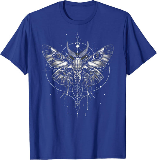 Moth Butterfly cottagecore Grunge Floral Fairycore T-Shirt - T-Shirt | Royal