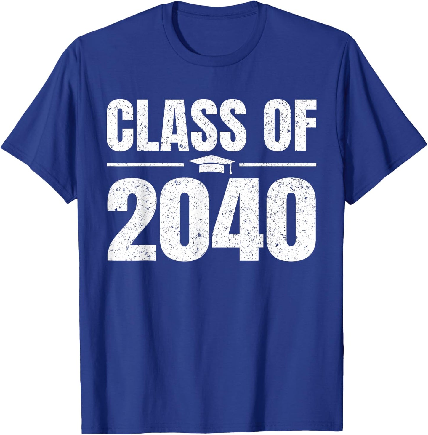 Kindergarten Class of 2040 Grow With Me Kinder Graduation T-Shirt - T-Shirt | Royal
