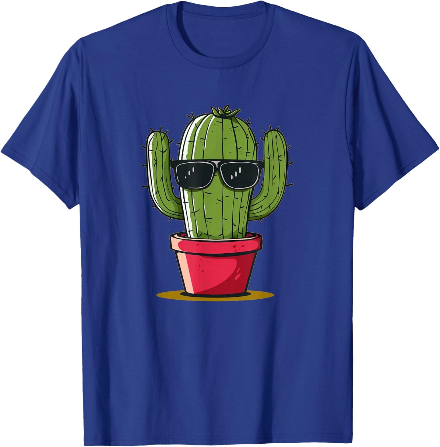 Awesome Sunglasses Cactus for Man and Woman T-Shirt - T-Shirt | Royal